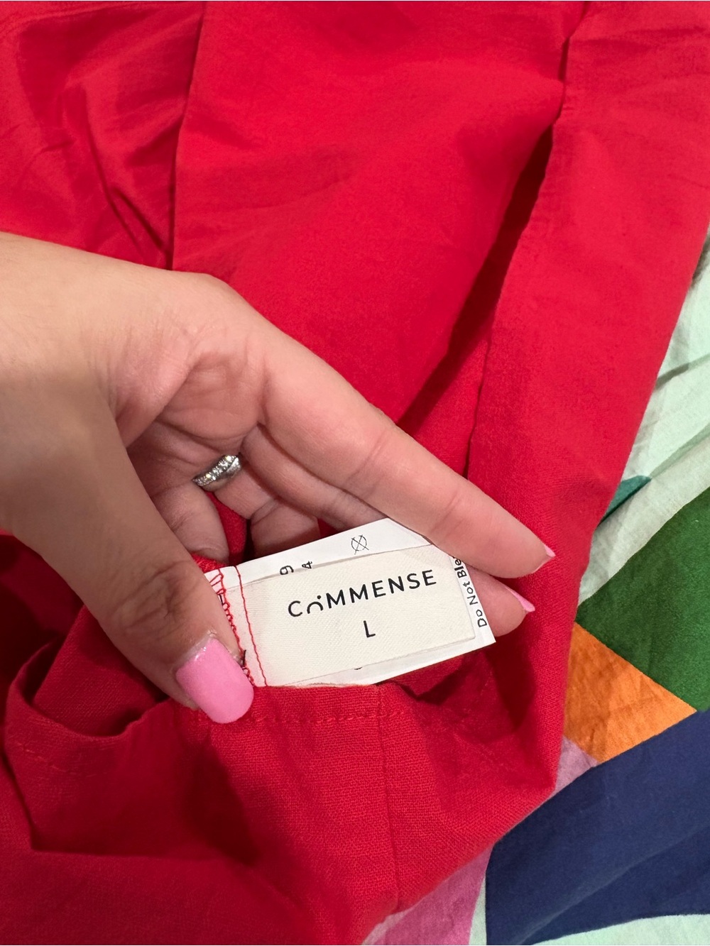 Commense Red Embroidered Fish Maxi Dress - Picture 5 of 6